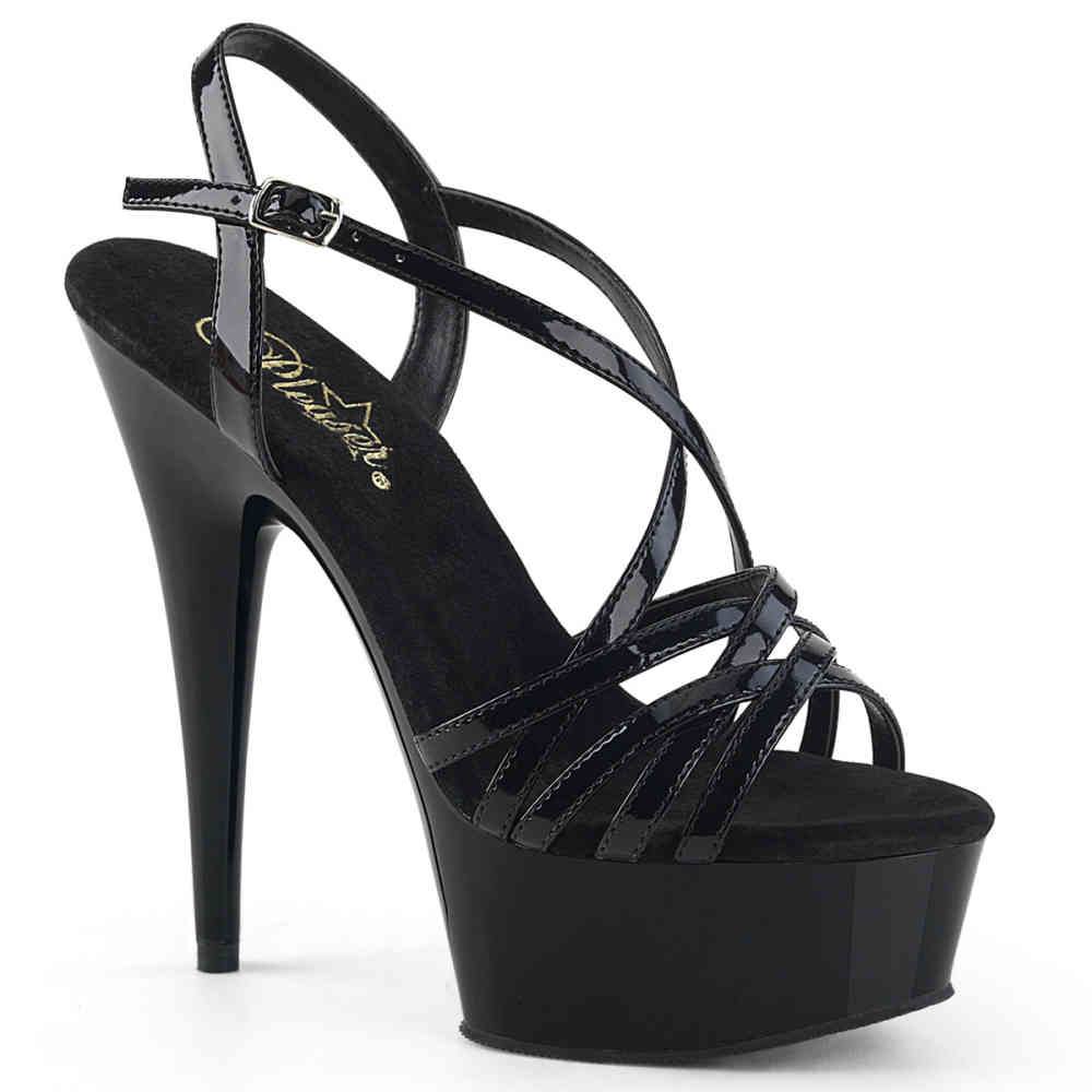 Pleaser - DELIGHT613 KnöchelriemenSandale - Schwarz Product image
